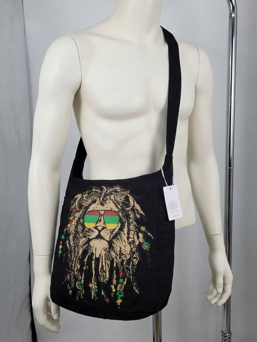 Lauren Moshi Rasta Lion Art Crossbody Bag – With Tag
